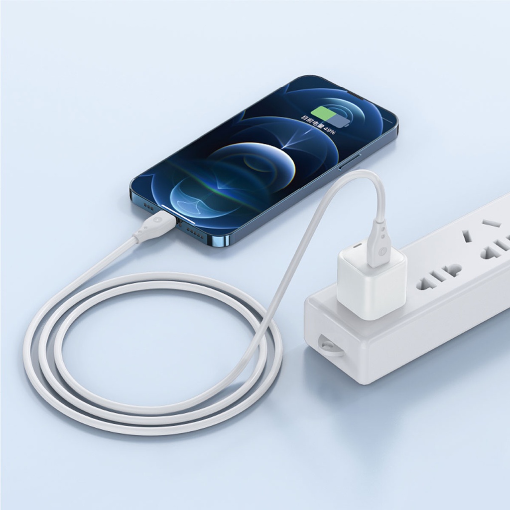 Wiwu Pioneer Wİ-C002 Ultra Esnek 30W Hızlı Şarj Özellikli Type-C to Lightning PD Kablo 1M - 9