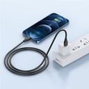 Wiwu Pioneer Wİ-C002 Ultra Esnek 30W Hızlı Şarj Özellikli Type-C to Lightning PD Kablo 1M - 10
