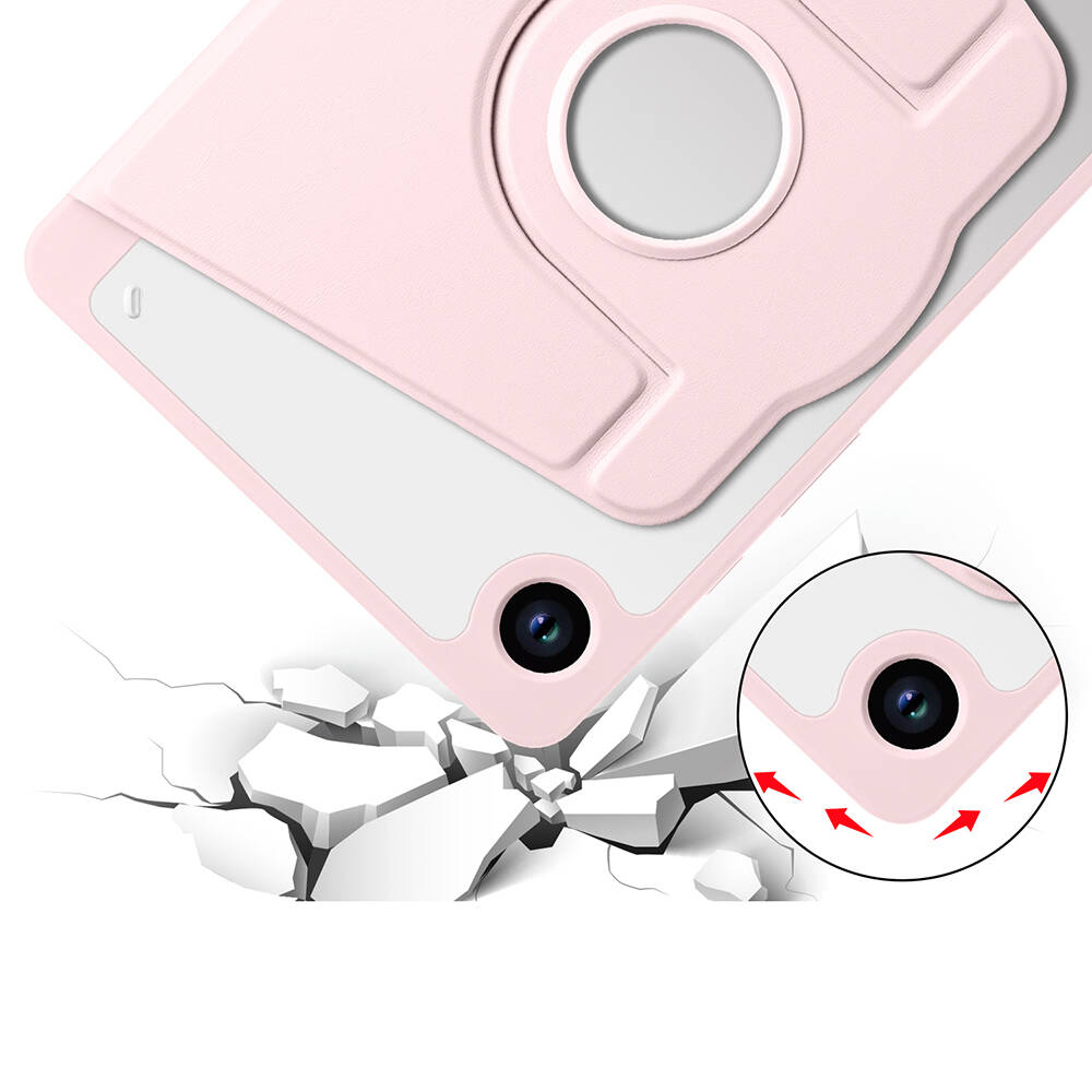 Samsung Galaxy Tab A9 Uyumlu Kılıf Zore Termik Kalem Bölmeli Dönebilen Standlı Kılıf - 32