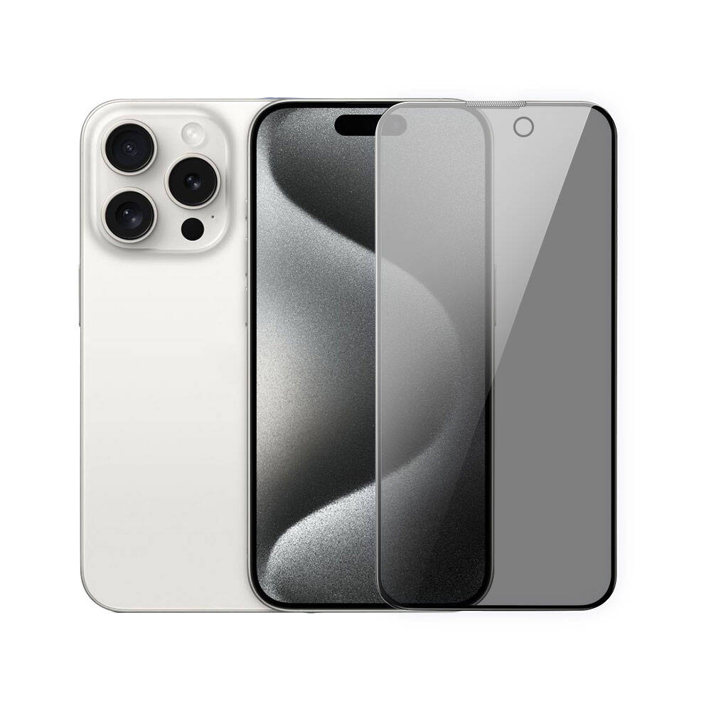 Apple iPhone 15 Pro Uyumlu Wiwu iPrivacy HD Anti-Peep Ekran Koruyucu - 1