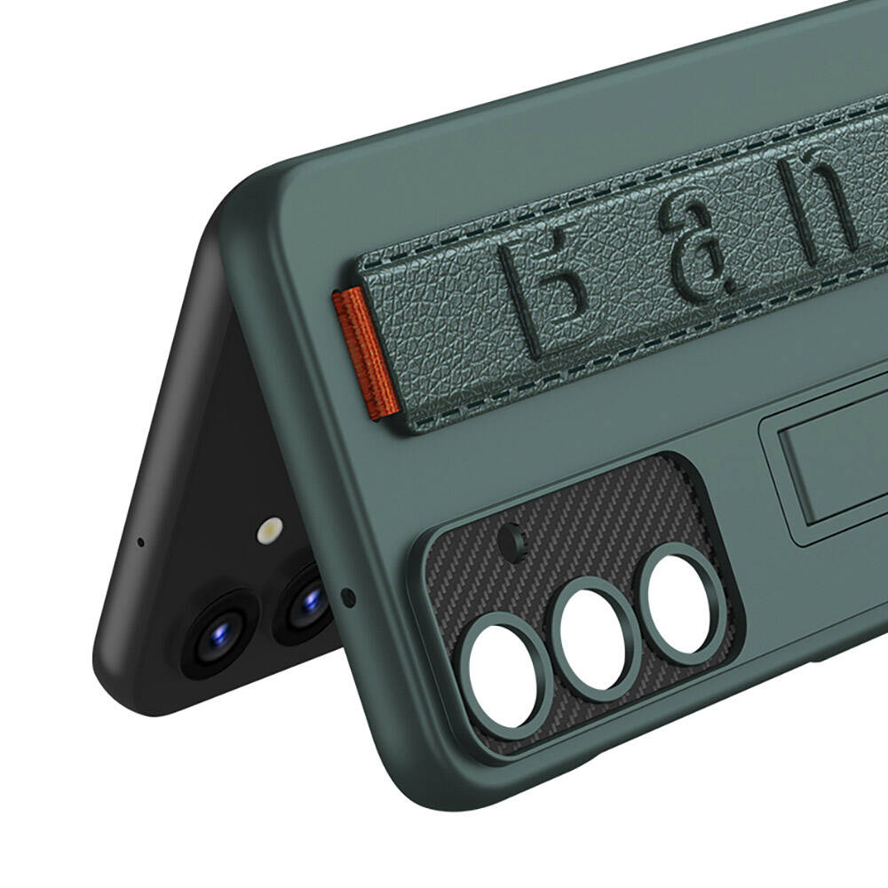 Samsung Galaxy S24 Uyumlu Kılıf Standlı El Tutacaklı Zore Band Kapak - 3