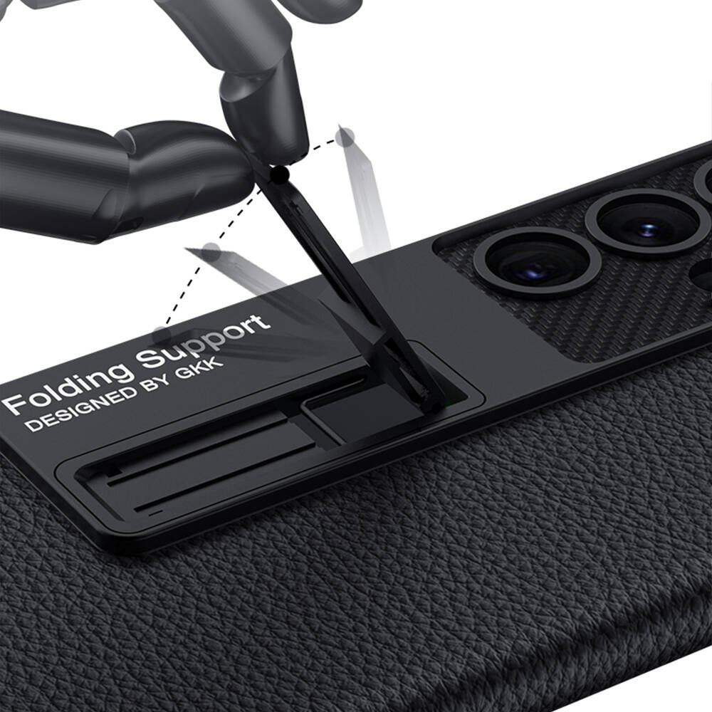 Samsung Galaxy S24 Ultra Uyumlu Kılıf Zore Kıpta Standlı Kapak - 3