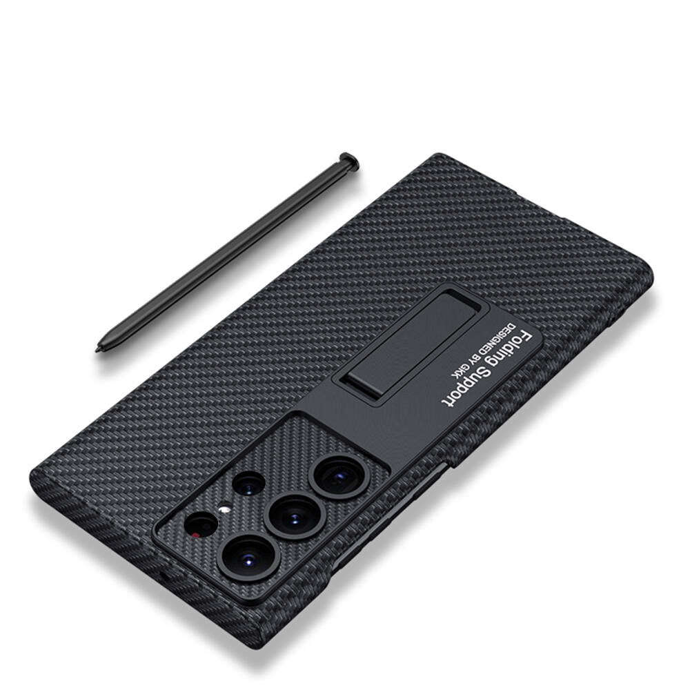 Samsung Galaxy S24 Ultra Uyumlu Kılıf Zore Kıpta Standlı Kapak - 6