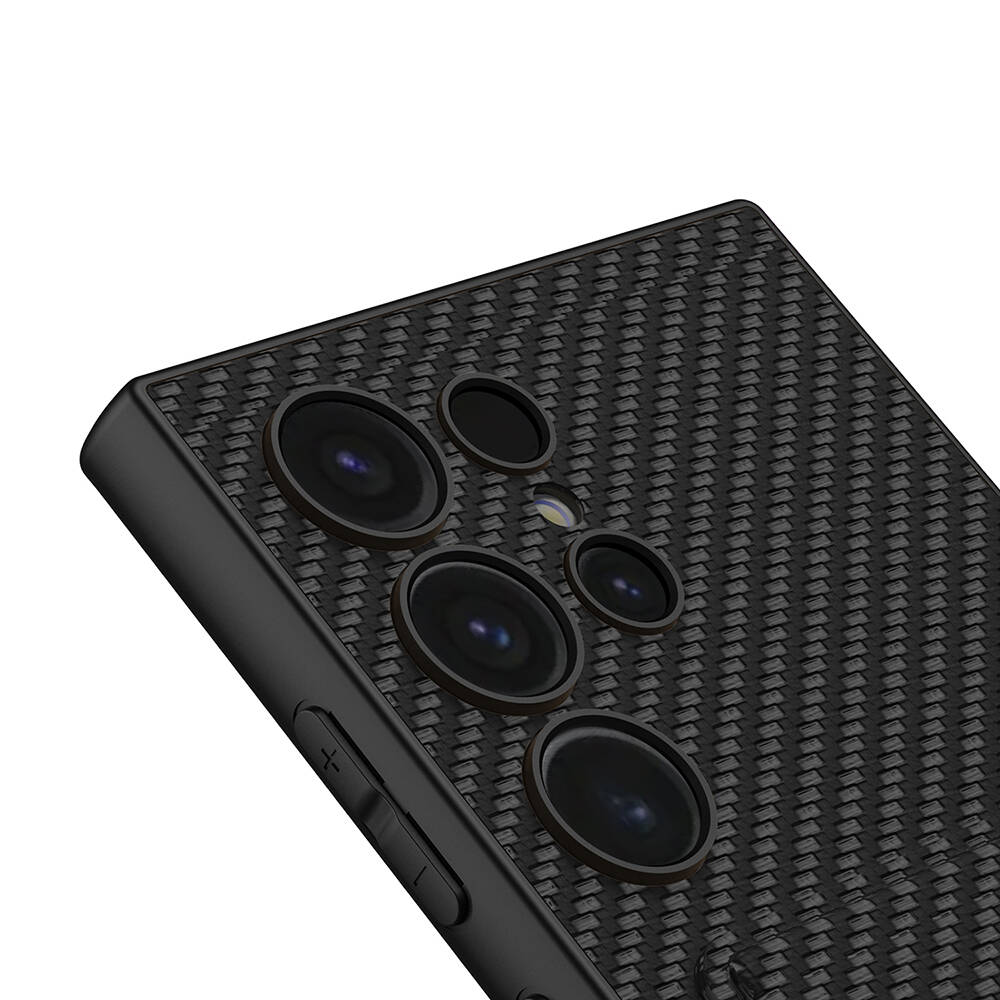 Samsung Galaxy S24 Ultra Uyumlu Suni Deri Arka Yüzey Sürgülü Kamera Korumalı Zore Kartlıklı Kıpta Silikon Kapak - 7