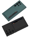 Samsung Galaxy S24 Ultra Uyumlu Suni Deri Arka Yüzey Sürgülü Kamera Korumalı Zore Kartlıklı Kıpta Silikon Kapak - 10