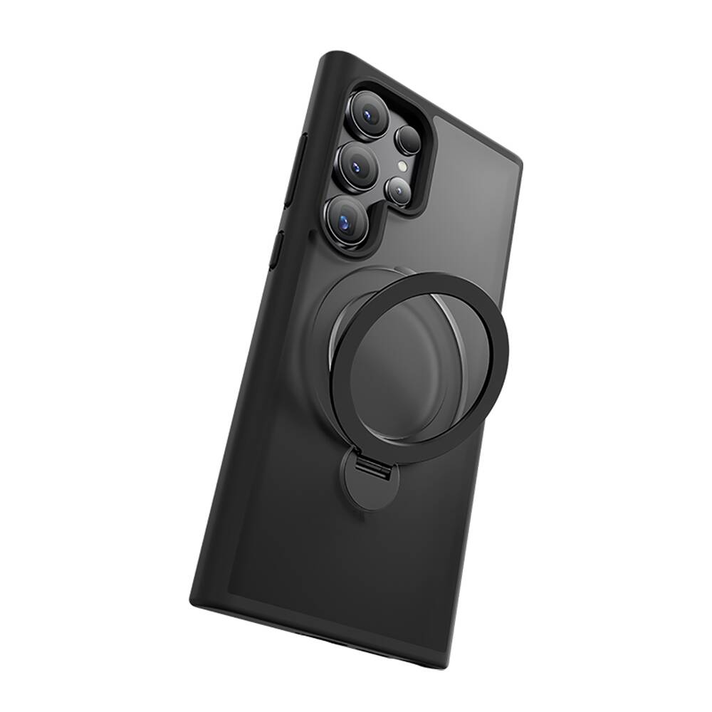 Samsung Galaxy S24 Ultra Uyumlu Kılıf Magsafe Şarj Özellikli Benks Standlı Mist Protective Kapak - 10