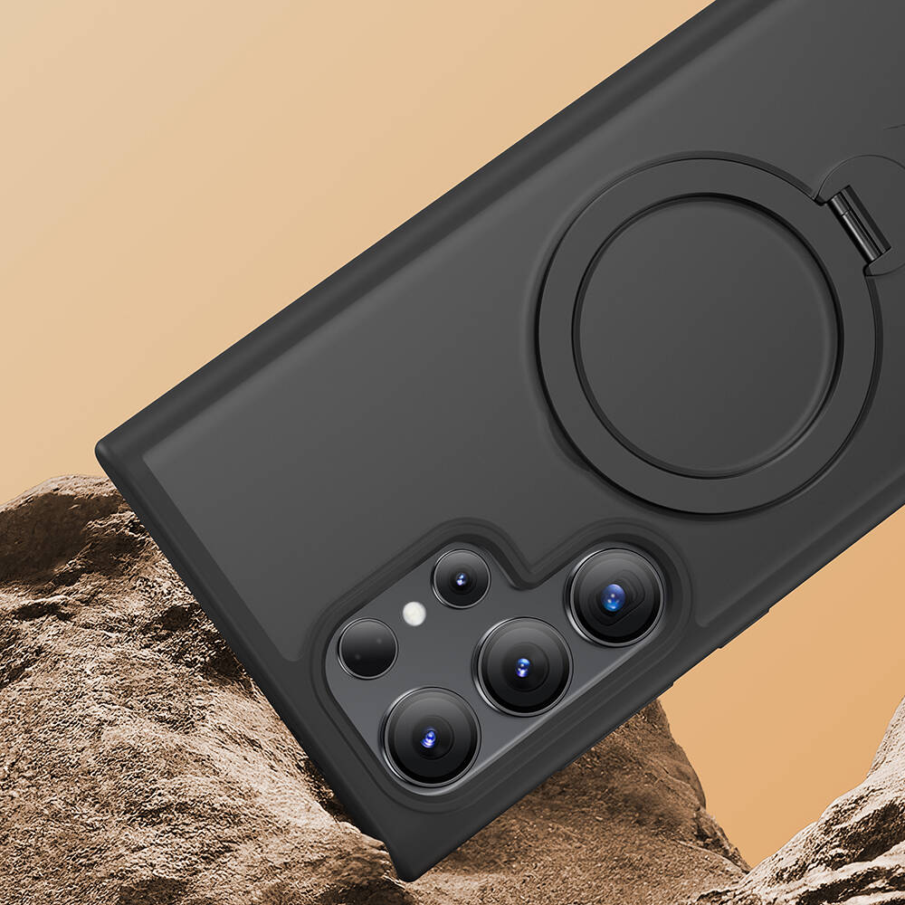 Samsung Galaxy S24 Ultra Uyumlu Kılıf Magsafe Şarj Özellikli Benks Standlı Mist Protective Kapak - 12