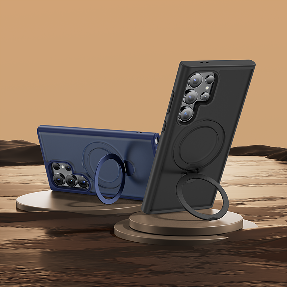 Samsung Galaxy S24 Ultra Uyumlu Kılıf Magsafe Şarj Özellikli Benks Standlı Mist Protective Kapak - 15