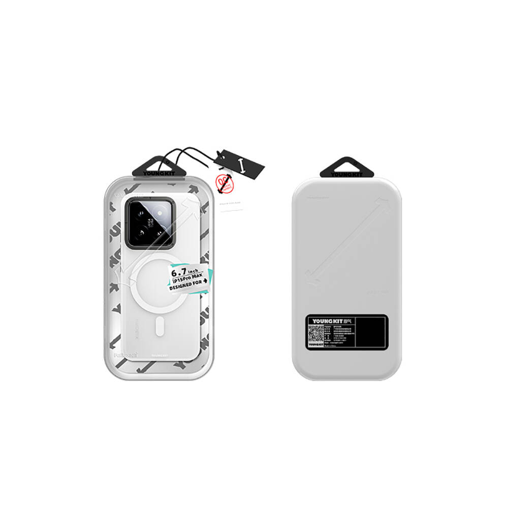 Xiaomi Mi 14 Kılıf Magsafe Şarj Özellikli Youngkit Hidden Sand Serisi Kapak - 11