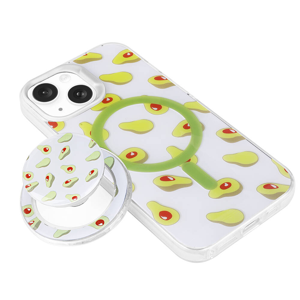 Apple iPhone 15 Uyumlu Kılıf Magsafe Şarj Özellikli Tak-Çıkar Pop Soketli Zore Tiktok Kapak - 5