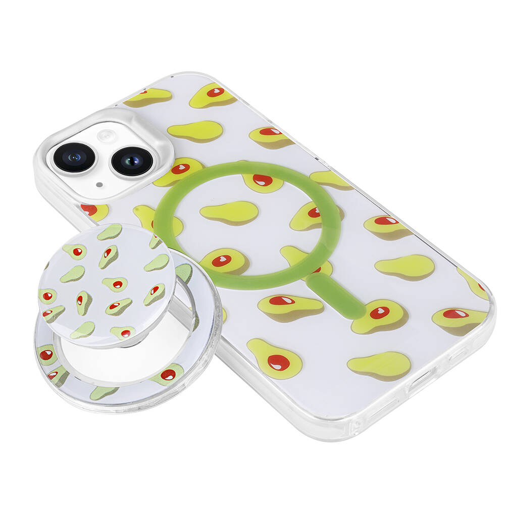 Apple iPhone 13 Uyumlu Kılıf Magsafe Şarj Özellikli Tak-Çıkar Pop Soketli Zore Tiktok Kapak - 7