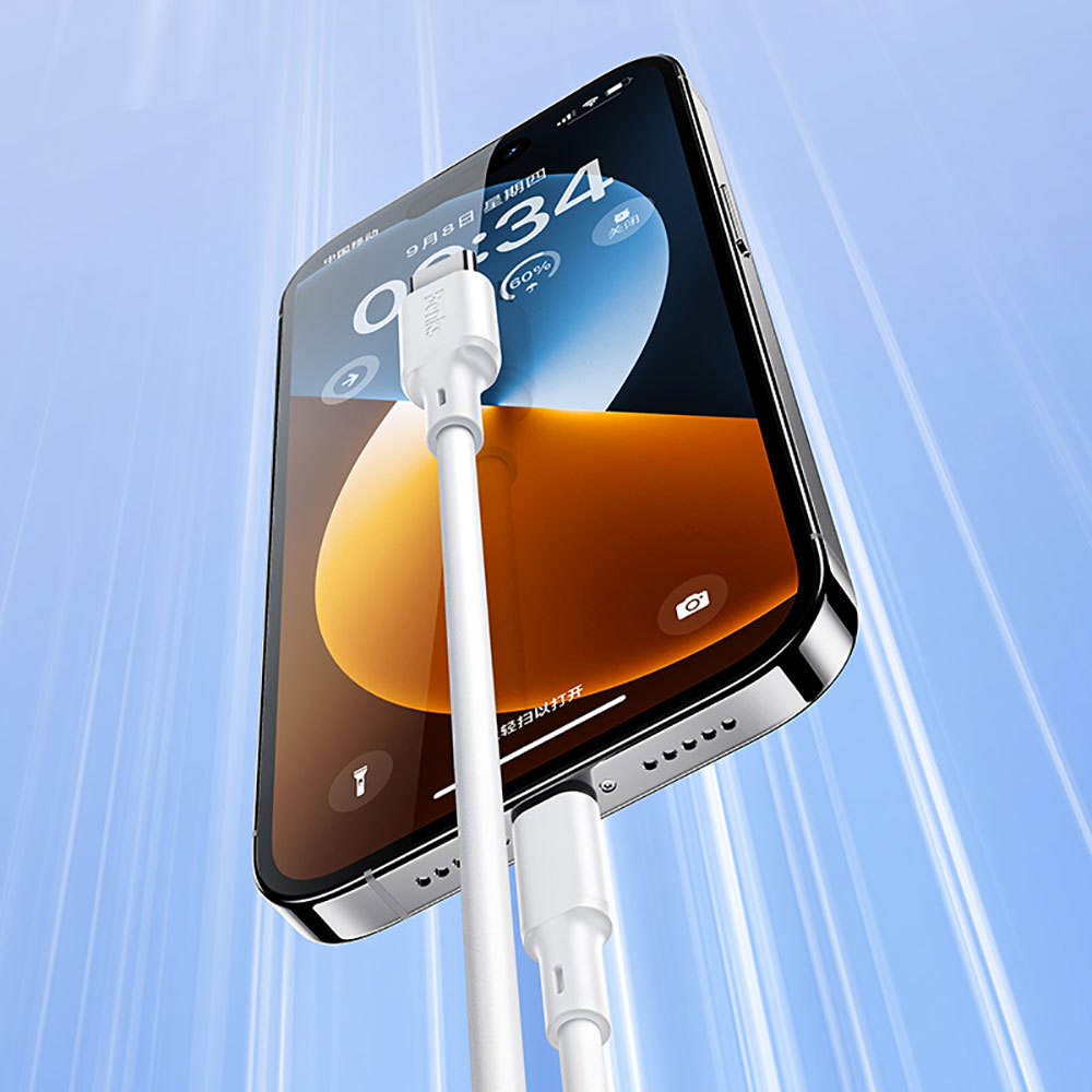 Benks D45 USB-A to Lightning Hızlı Şarj ve Data Kablo 1.2 Metre - 1