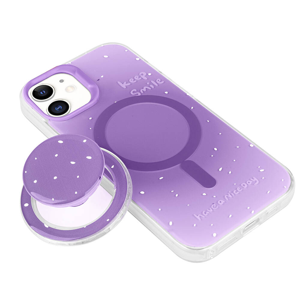 Apple iPhone 11 Uyumlu Kılıf Magsafe Şarj Özellikli Tak-Çıkar Pop Soketli Zore Tiktok Kapak - 3