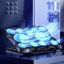 Benks SR08 11 Fanlı RGB Led Işıklı Soğutucu Laptop Standı - 1