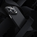 Apple iPhone 14 Pro Uyumlu Kılıf Karbon Fiber Benks 600D Essential Kevlar Kapak - 2