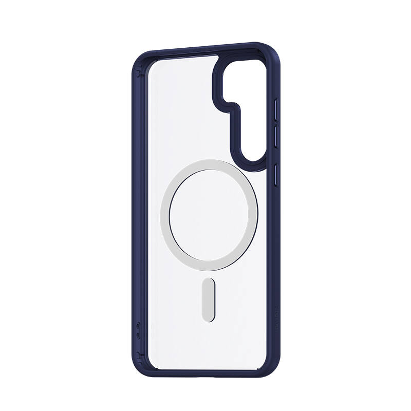 Samsung Galaxy S24 Uyumlu Kılıf Magsafe Şarj Özellikli Şeffaf Arka Yüzey Benks MagClap TPU Çerçeve Kapak - 11