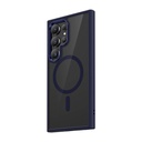 Samsung Galaxy S24 Ultra Uyumlu Kılıf Magsafe Şarj Özellikli Şeffaf Arka Yüzey Benks MagClap TPU Çerçeve Kapak - 2