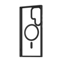 Samsung Galaxy S24 Ultra Uyumlu Kılıf Magsafe Şarj Özellikli Şeffaf Arka Yüzey Benks MagClap TPU Çerçeve Kapak - 13