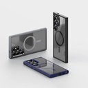 Samsung Galaxy S24 Ultra Uyumlu Kılıf Magsafe Şarj Özellikli Şeffaf Arka Yüzey Benks MagClap TPU Çerçeve Kapak - 15