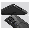 Samsung Galaxy S24 Ultra Uyumlu Kılıf Magsafe Şarj Özellikli Şeffaf Arka Yüzey Benks MagClap TPU Çerçeve Kapak - 16