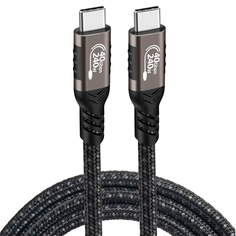 Zore QG01 Type-C to Type-C USB4 PD Data Kablosu 240W 40Gbps 8K@60Hz 1 Metre - 1