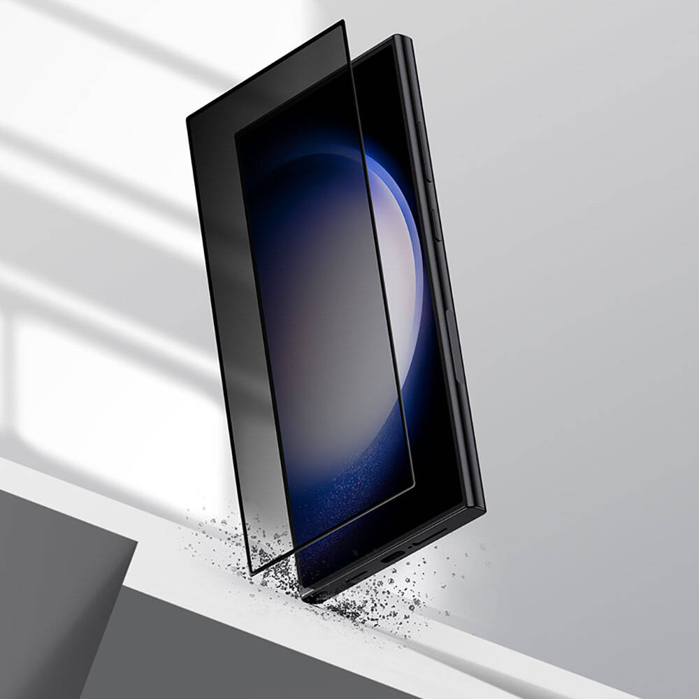 Samsung Galaxy S24 Ultra Uyumlu Benks Ultra Shield 0.3mm Privacy Ekran Koruyucu + Kolay Uygulama Aparatlı - 5