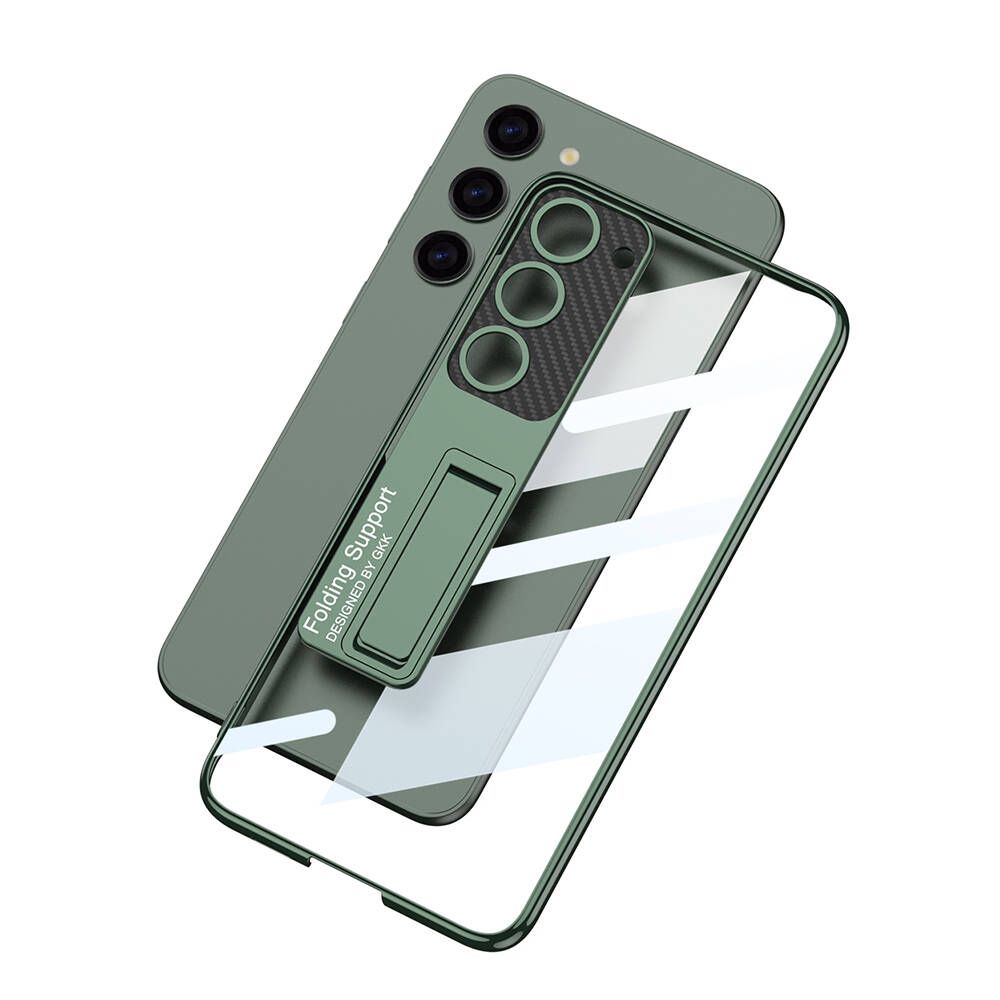 Samsung Galaxy S24 Plus Uyumlu Kılıf Kamera Korumalı Şeffaf Tasarımlı Zore Lego Standlı Kapak - 2