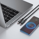 Wiwu Wi-C020 Thor Serisi 100W Hızlı Şarj Özellikli Type-C to Type-C Kablo 1.2M - 2