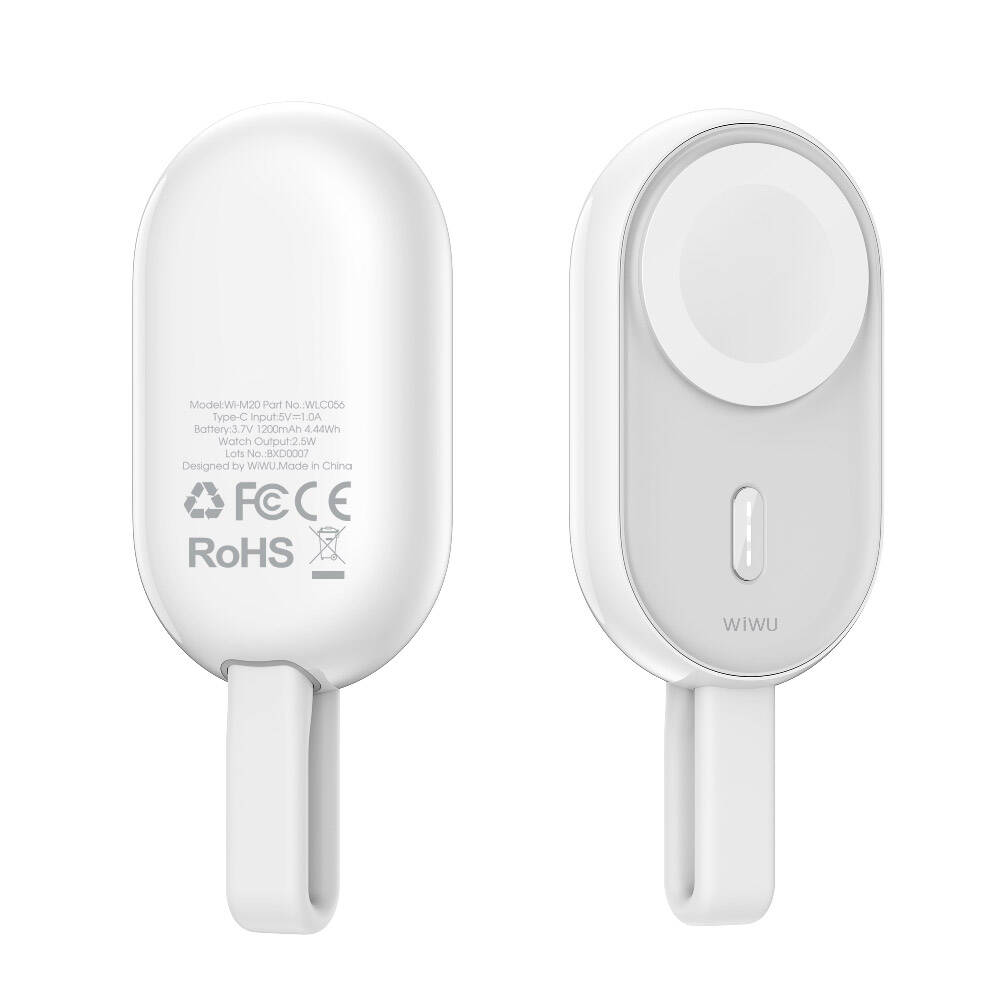 Wiwu Wi-M20 Ark Serisi Akıllı Saat Mini Wireless Powerbank 1200mAh 2.5W - 1