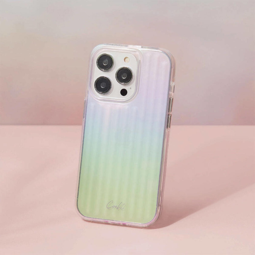 Apple iPhone 14 Uyumlu Kılıf Parlayan Arka Yüzey Coehl Linear Kapak