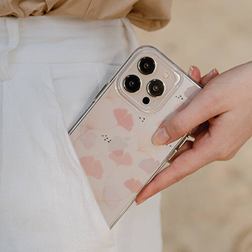 Apple iPhone 14 Pro Uyumlu Kılıf Çayır Çiçeği Desenli Coehl Meadow Kapak