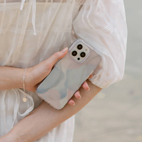 Apple iPhone 14 Pro Uyumlu Kılıf Dalgalı Çizgi Desenli Coehl Palette Kapak