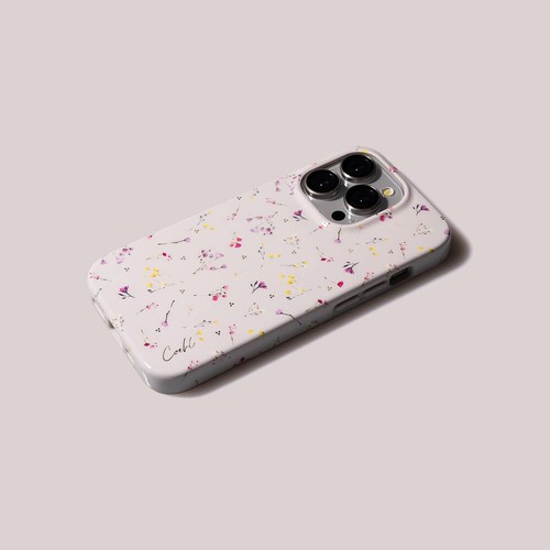 Apple iPhone 15 Pro Max Uyumlu Kılıf Mini Çayır Çiçekleri Desenli Coehl Prairie Kapak