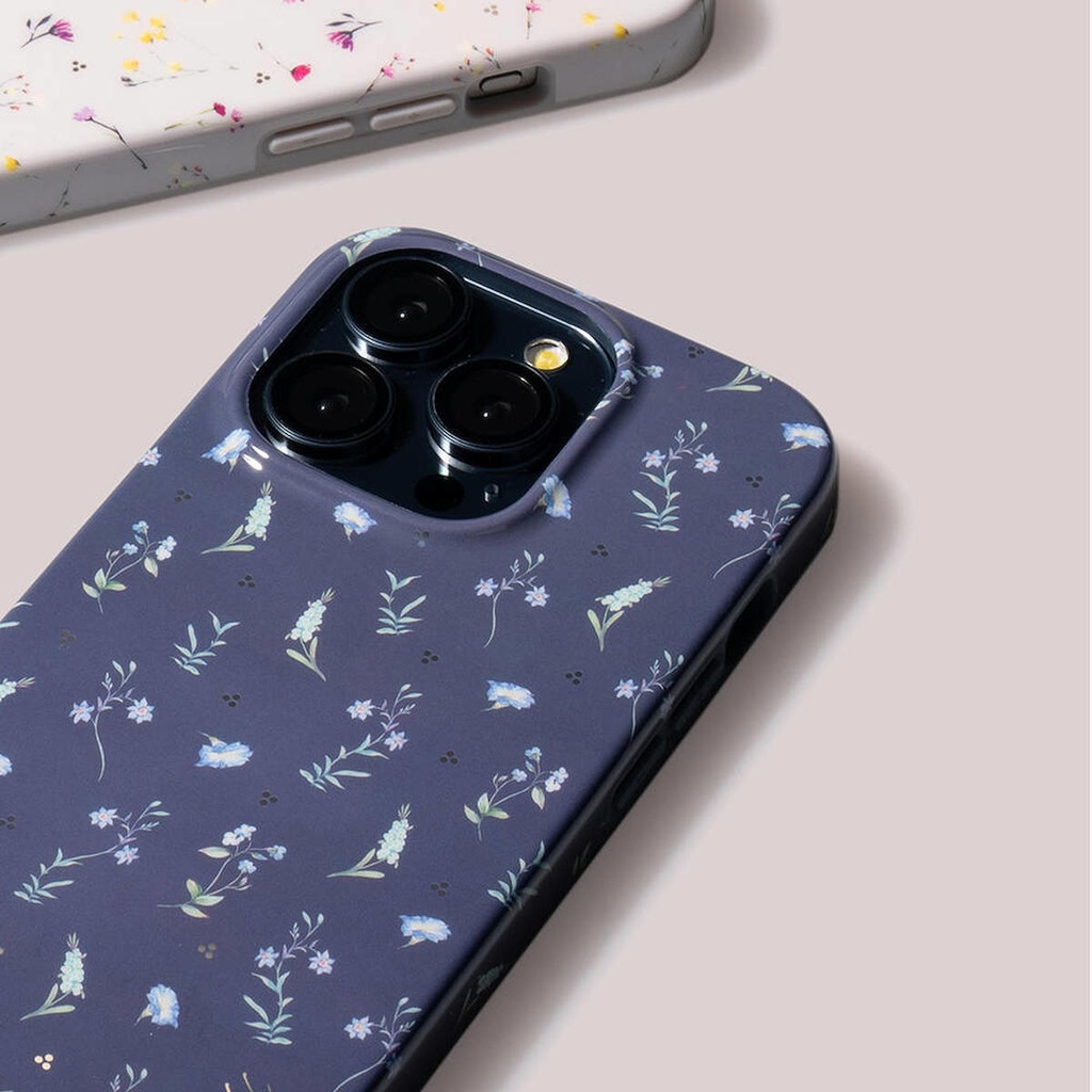 Apple iPhone 15 Pro Uyumlu Kılıf Mini Çayır Çiçekleri Desenli Coehl Prairie Kapak