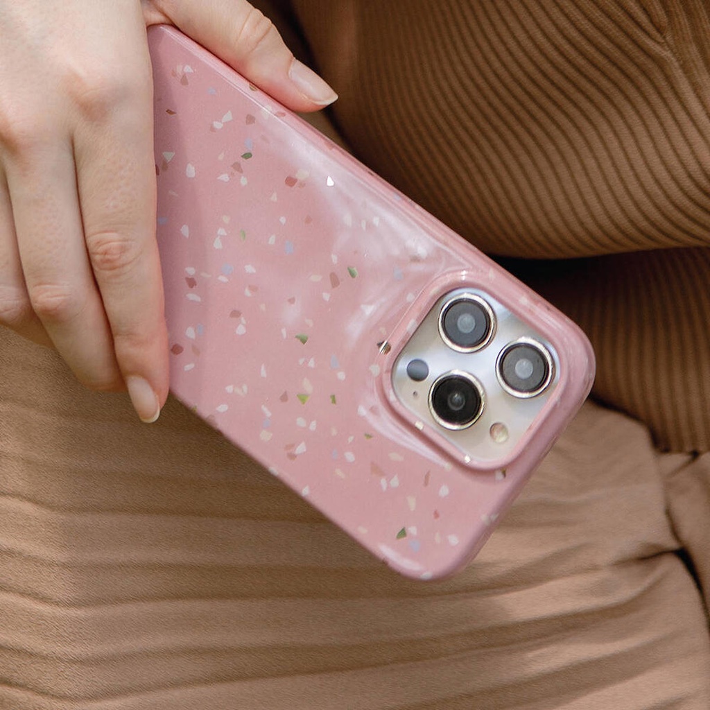 Apple iPhone 14 Pro Uyumlu Kılıf Mozaik Desenli Coehl Terrazzo Kapak