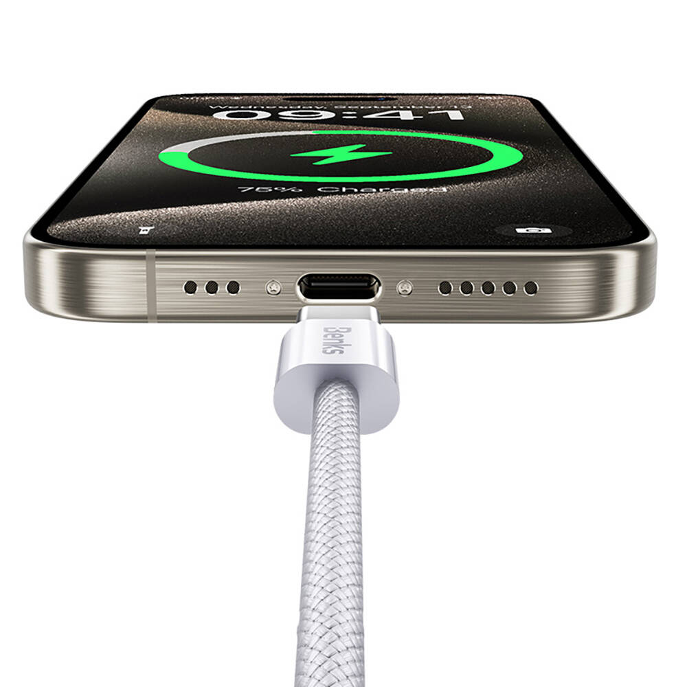 Benks D46 Type-C to Type-C PD 3.0 Örgülü Şarj ve Data Kablosu 60W 2 Metre - 9