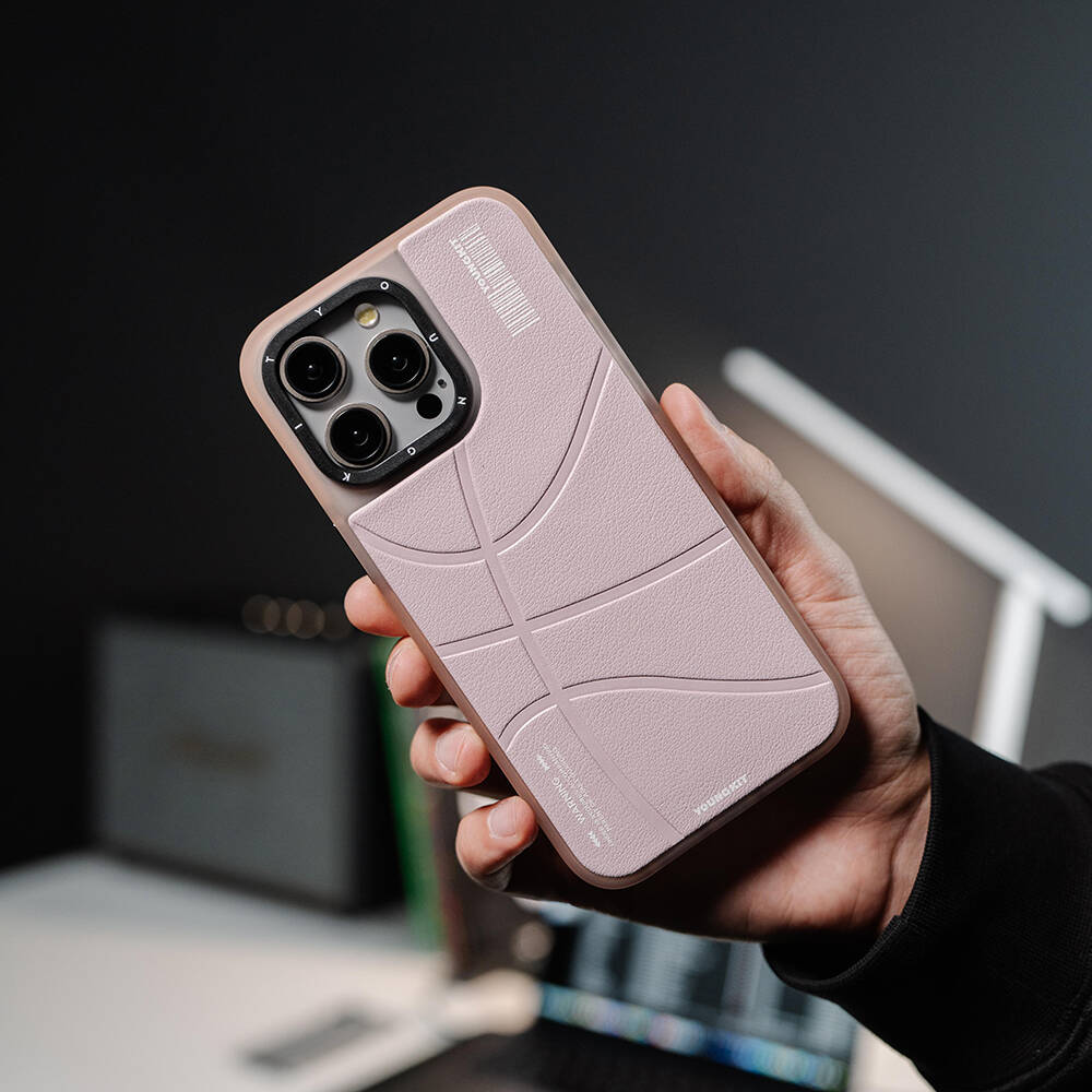 Apple iPhone 15 Pro Max Uyumlu Kılıf Magsafe Şarj Özellikli Youngkit Backboard Serisi Leather Kapak - 11