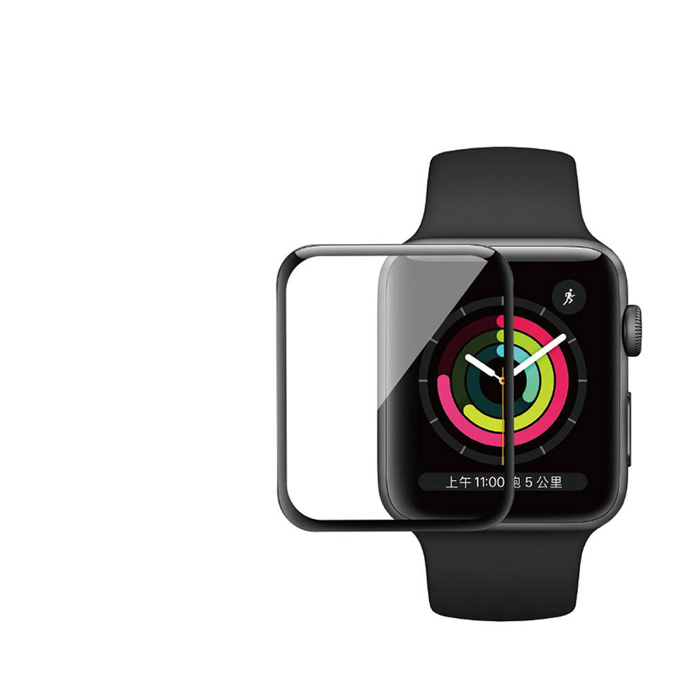 Apple Watch 7 45mm Uyumlu Wiwu Wi-JD105 Easy Install PMMA Pet Ekran Koruyucu + Kolay Uygulama Aparatı - 1