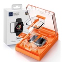 Apple Watch 7 45mm Uyumlu Wiwu Wi-JD105 Easy Install PMMA Pet Ekran Koruyucu + Kolay Uygulama Aparatı - 6