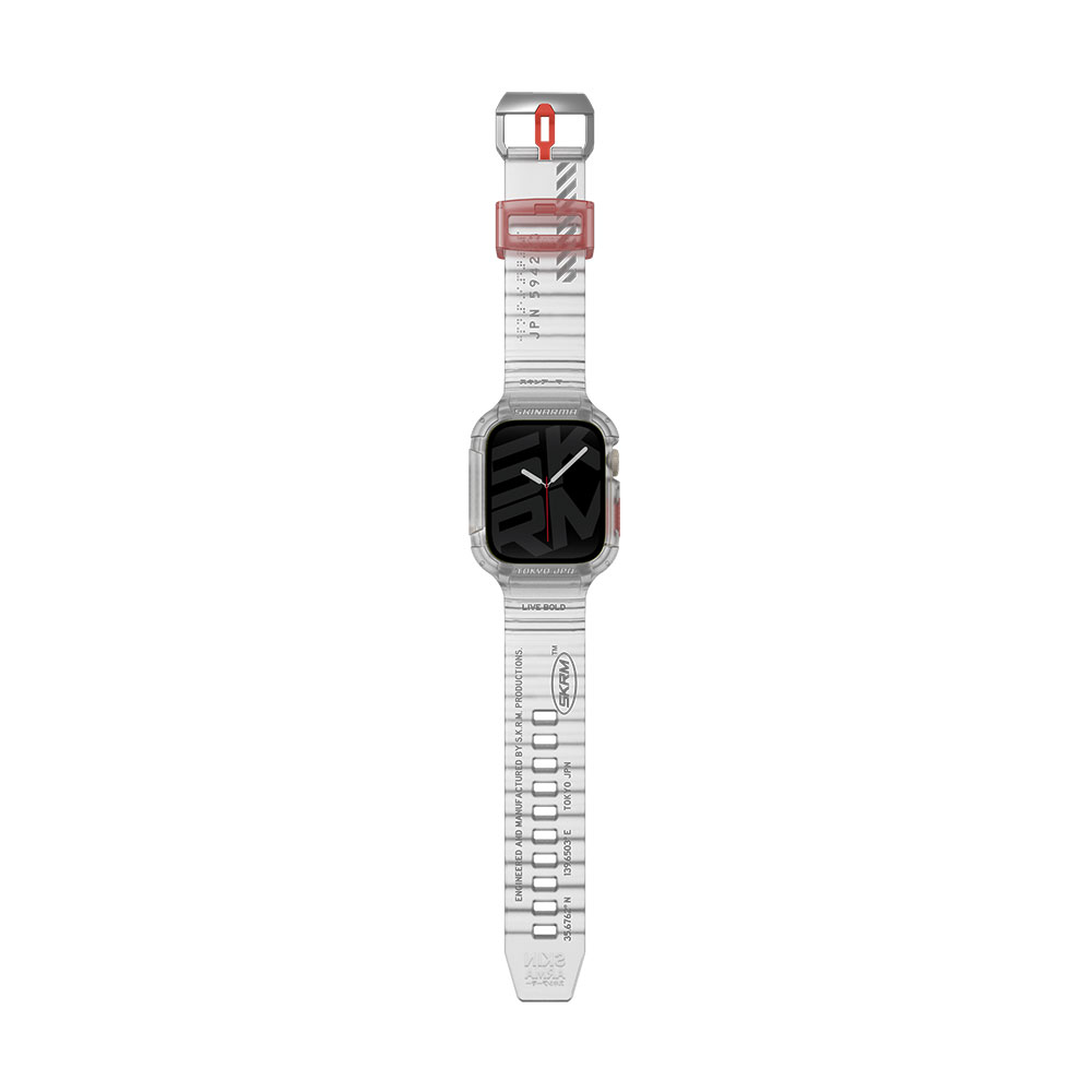Apple Watch 7 45mm Uyumlu SkinArma Saido Sert PC Kasa Koruyuculu Silikon Kordon - 2