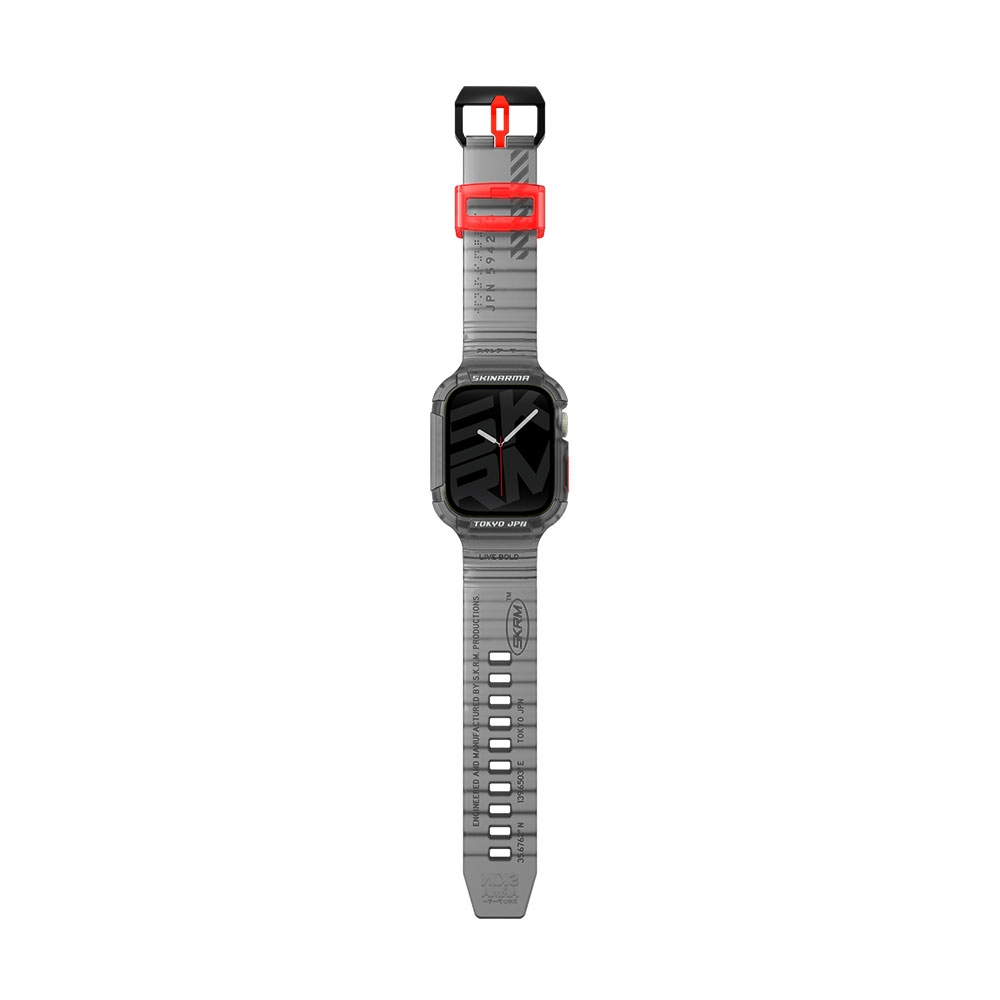 Apple Watch 7 45mm Uyumlu SkinArma Saido Sert PC Kasa Koruyuculu Silikon Kordon - 4
