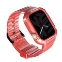 Apple Watch 7 45mm Uyumlu SkinArma Saido Sert PC Kasa Koruyuculu Silikon Kordon - 7