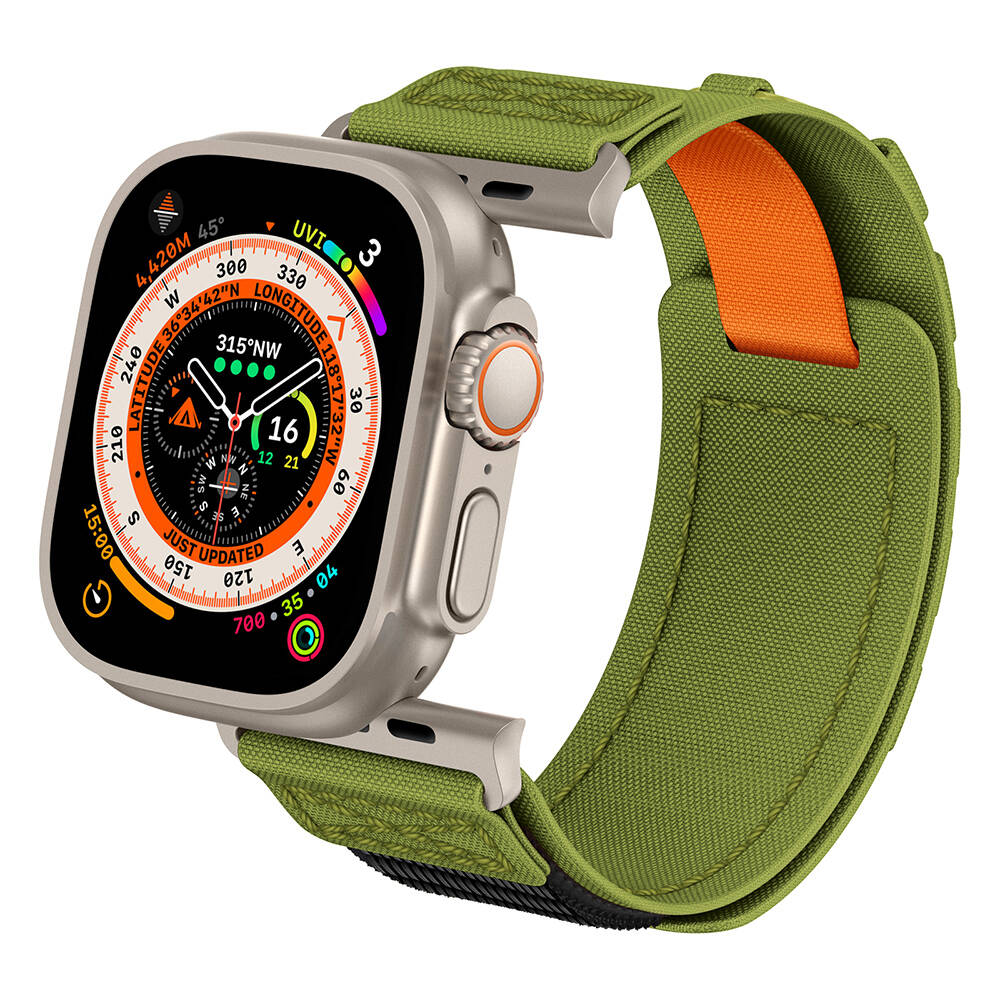 Apple Watch 7 45mm Uyumlu Zore KRD-99 Hasır Kordon - 19