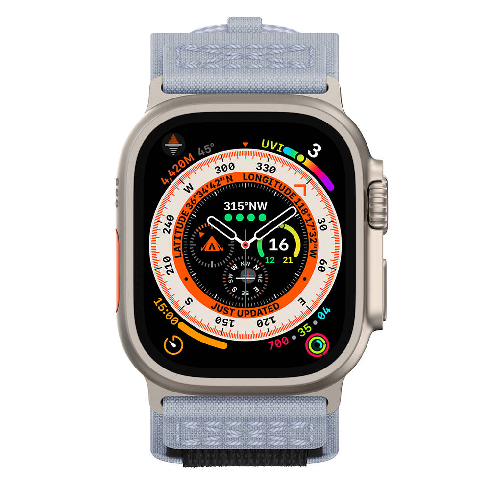 Apple Watch Ultra 49mm Uyumlu Zore KRD-99 Hasır Kordon - 10