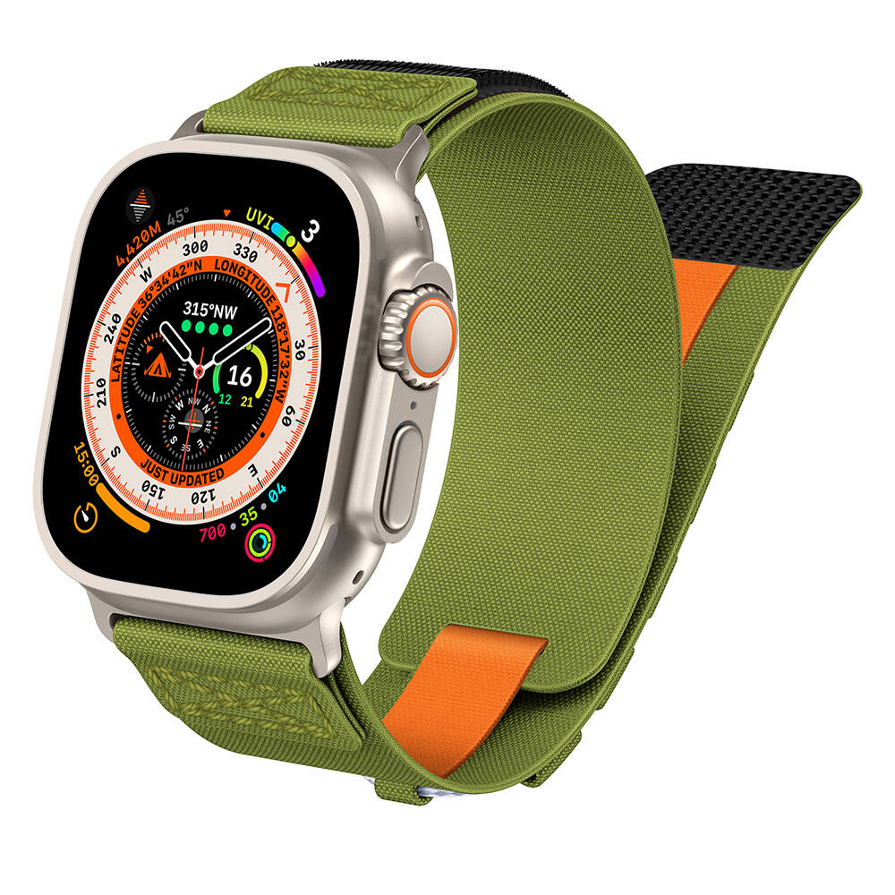 Apple Watch Ultra 49mm Uyumlu Zore KRD-99 Hasır Kordon - 16
