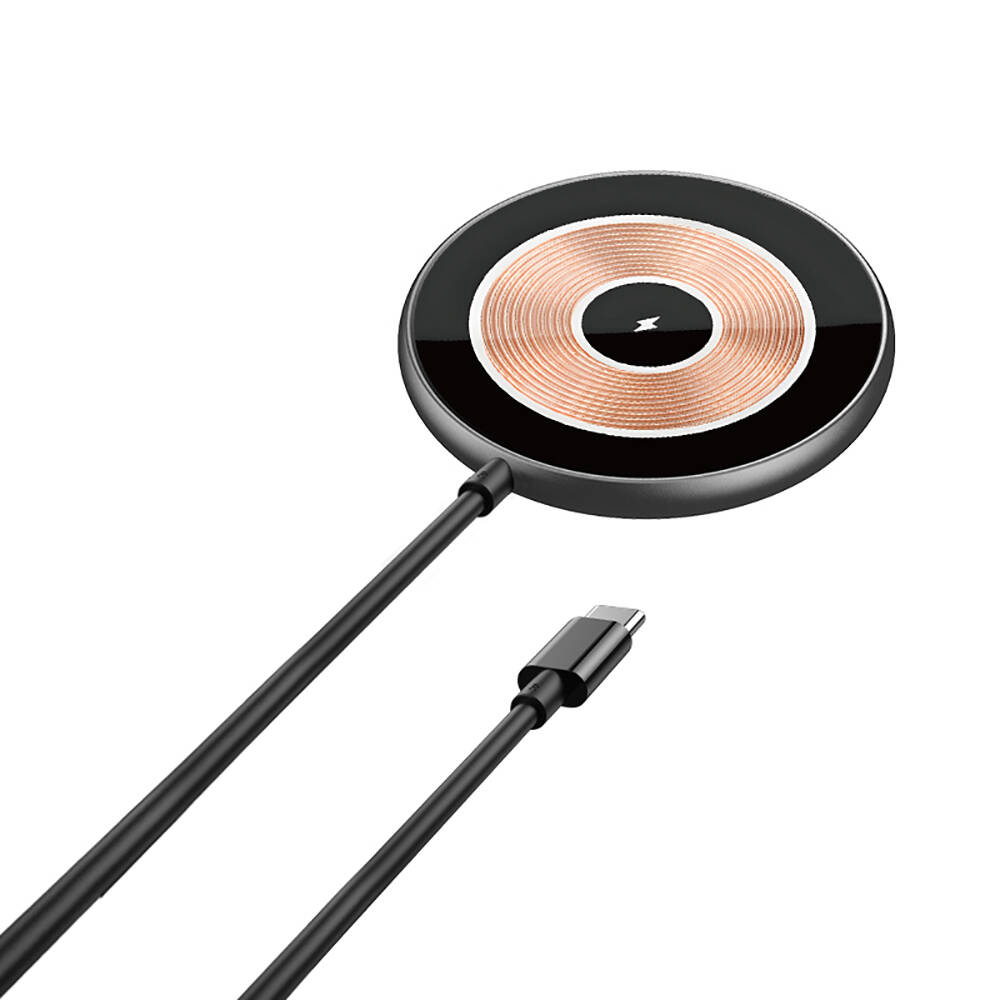 Wiwu Wi-W007 15W Hızlı Şarj Özellikli Magsafe PD Wireless Şarj Aleti - 1