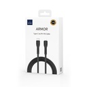 Wiwu Armor Wİ-C005 Kablo Ucu Korumalı Tasarım 20W Hızlı Şarj Özellikli Type-C to Lightning PD Kablo 1M - 1
