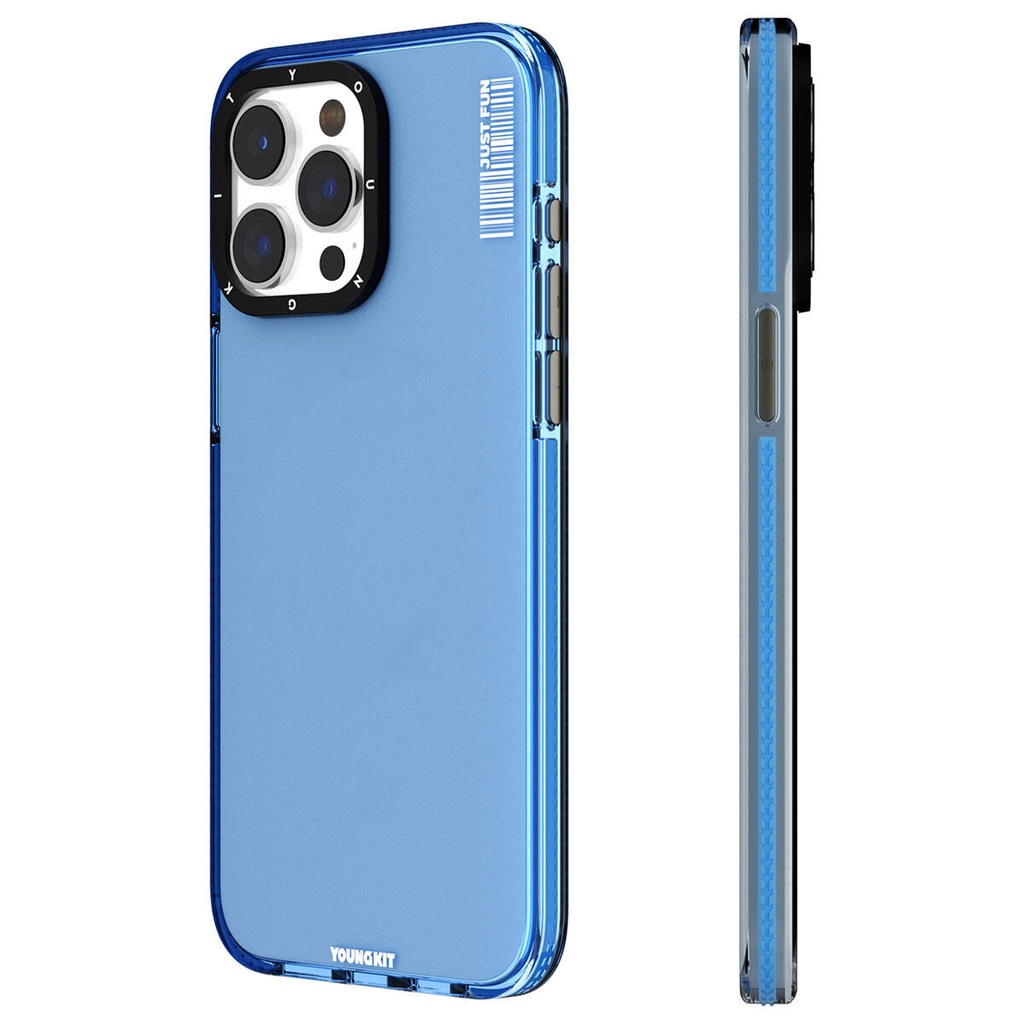 Apple iPhone 15 Pro Uyumlu Kılıf Pürüzsüz Düz Arka Yüzey YoungKit Crystal Color Serisi Kapak - 2