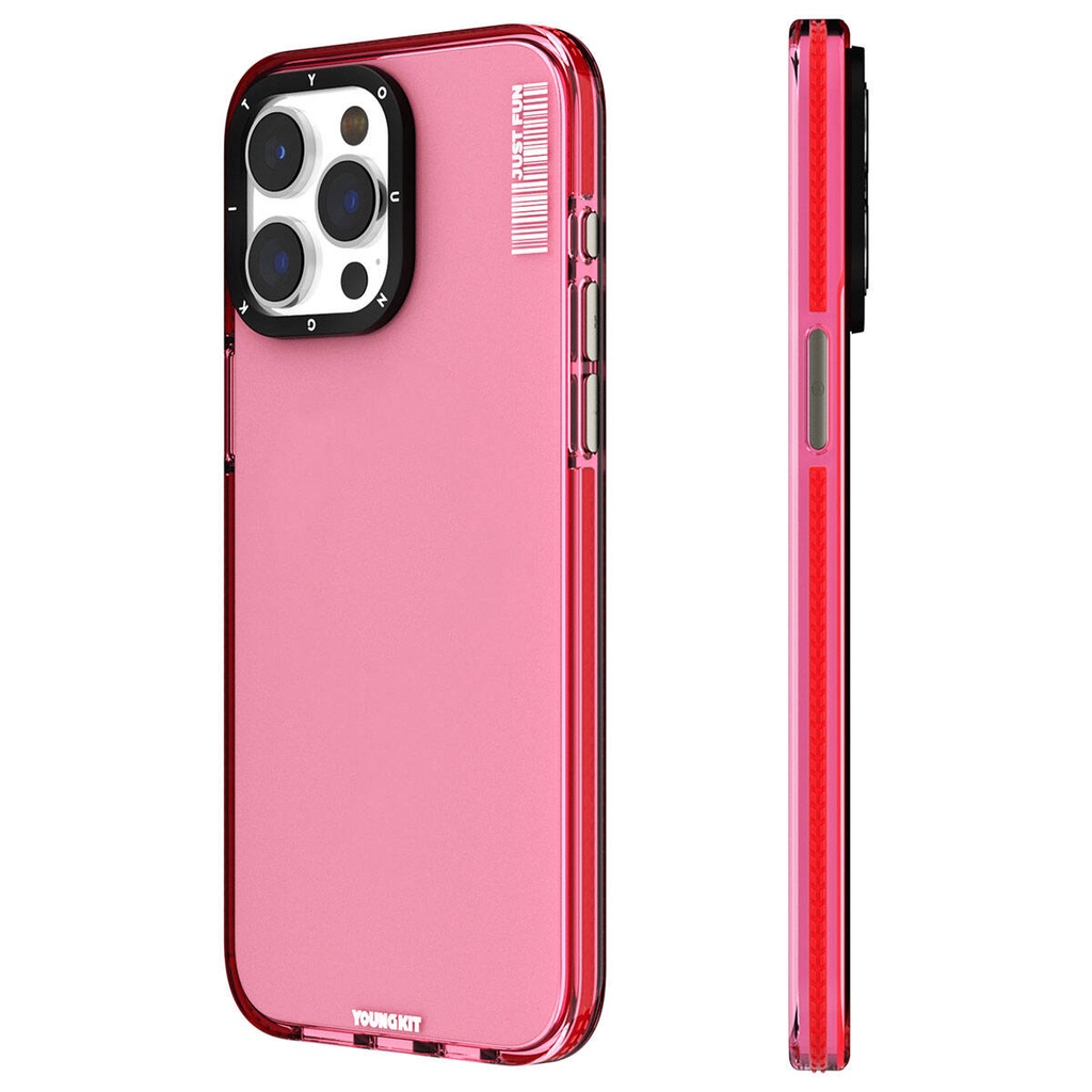 Apple iPhone 15 Pro Uyumlu Kılıf Pürüzsüz Düz Arka Yüzey YoungKit Crystal Color Serisi Kapak - 3