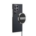 Samsung Galaxy S24 Ultra Uyumlu Kılıf Magsafe Özellikli Karbon Fiber Benks Essential ArmorAir 600D Kevlar Kapak - 4